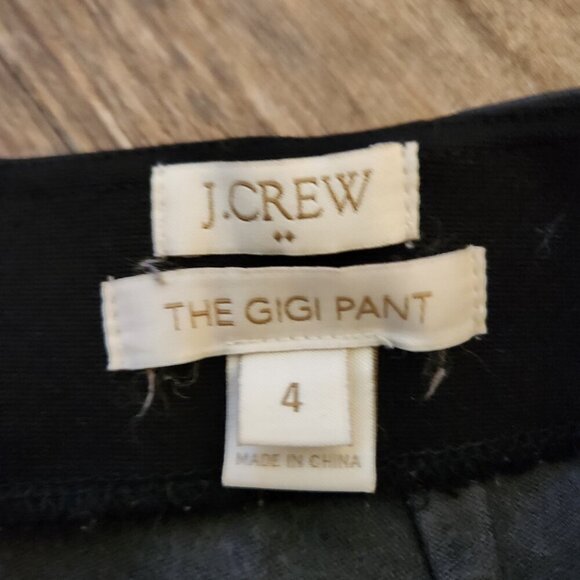 J. Crew The GiGi Pant Faux Leather Gigi fitted Size 4 - Picture 2 of 5